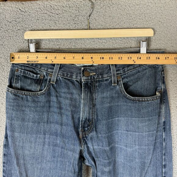 Levis Jeans Mens 34x32 Blue 527 Slim Bootcut Western Cowboy Denim - Picture 6 of 9